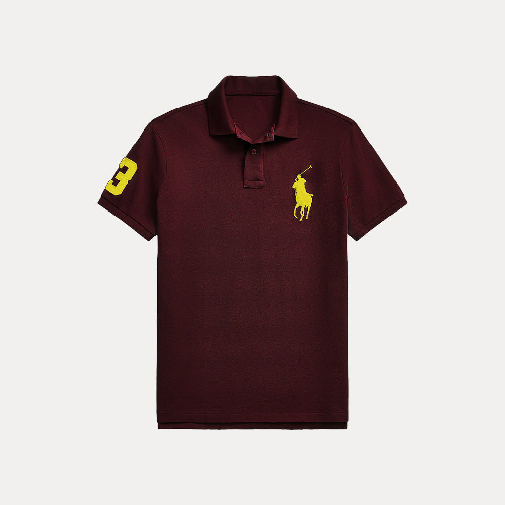 Embroidered Maroon Polo Shirt