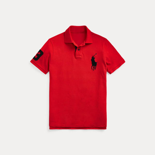 Embroidered Red Polo Shirt