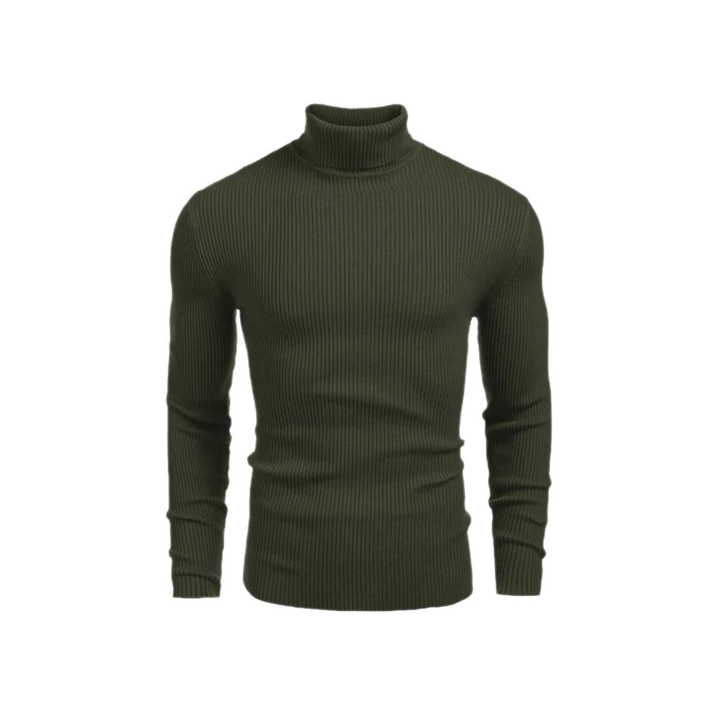 Army Green Turtle Neck