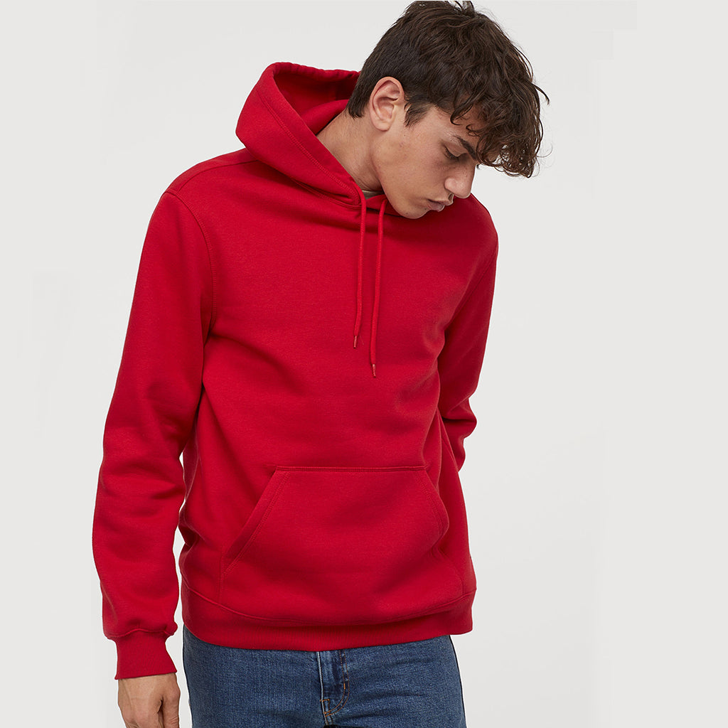 Red Plain Hoodie